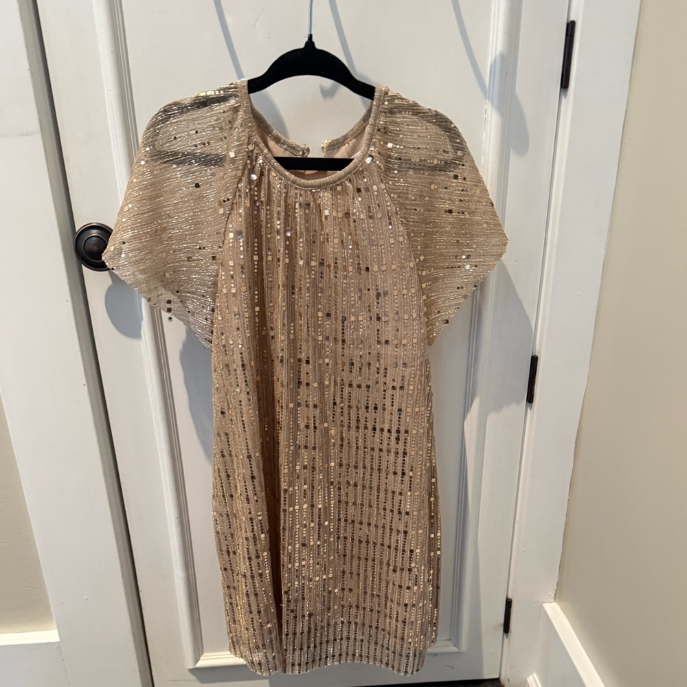Next Gold Sequin Formal Dress